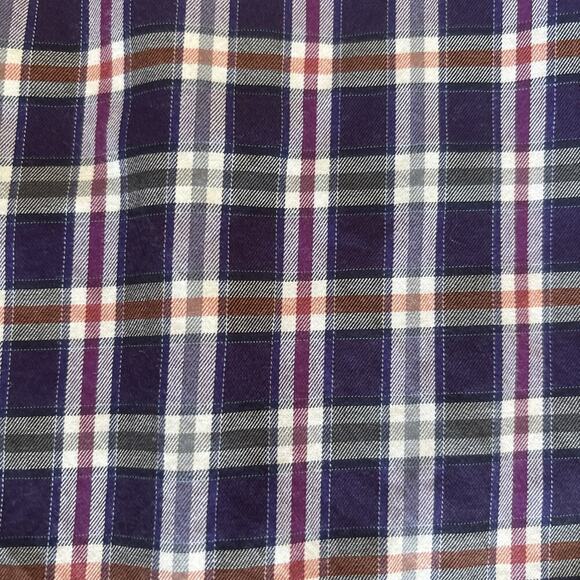 Scott Barber Button Down Shirt Mens Size XL Window Pane Plaid Long Sleeve - Picture 2 of 7